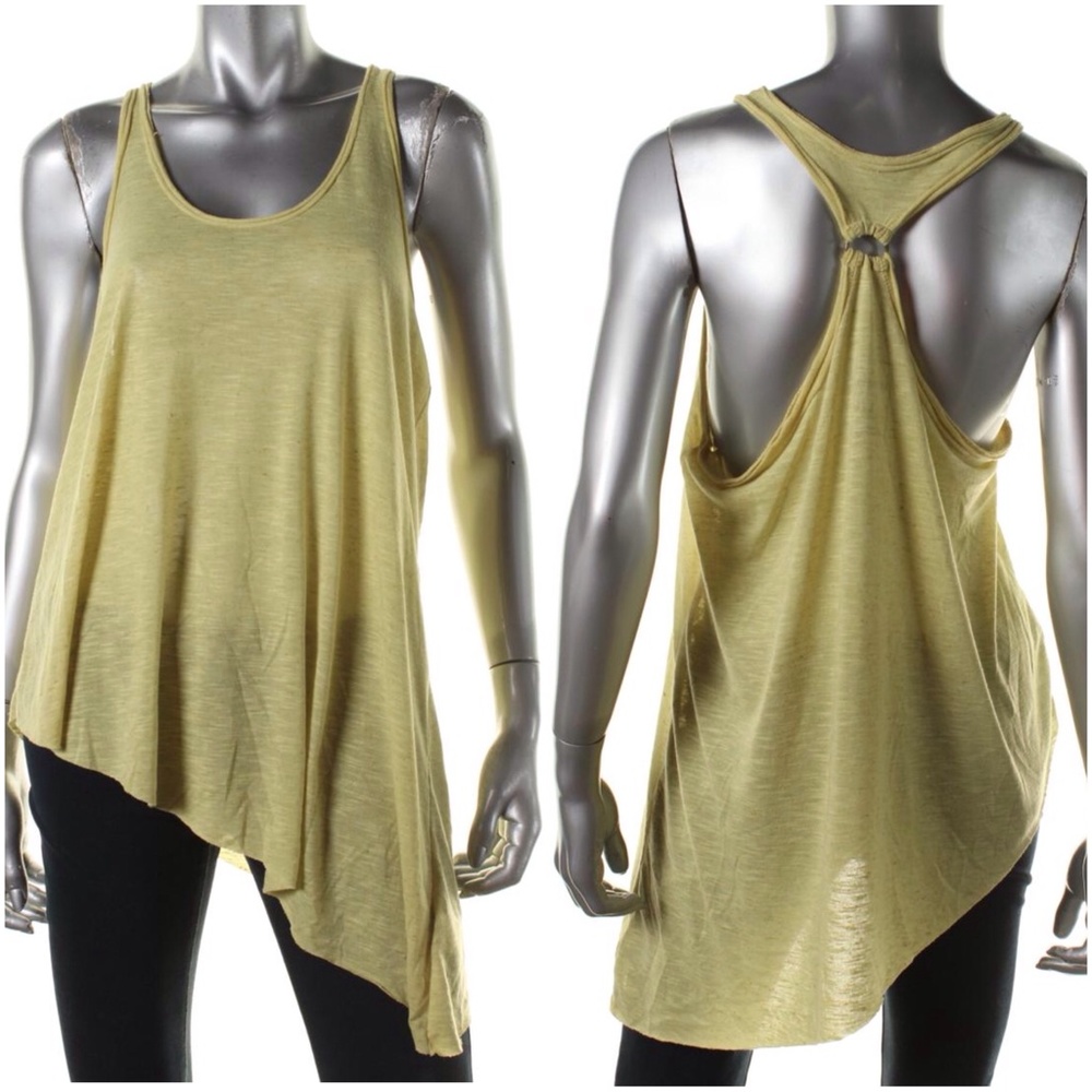 Free People we the free Slub Asymmetric Racerback Tank